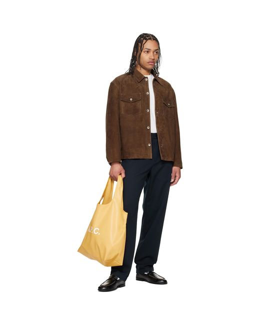 A.P.C. Yellow Ninon Tote for men