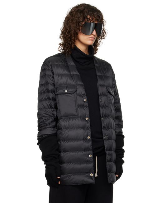 Rick Owens Moncler + ブラック Outershirt ジャケット Black