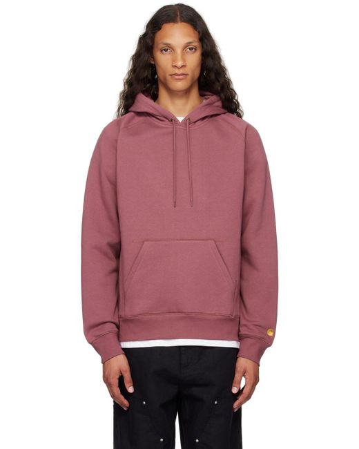 Carhartt Chase Hoodie in Red for Men Lyst UK