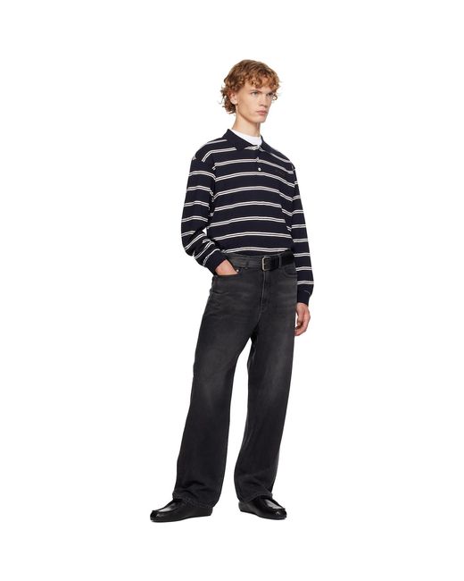 DUNST Blue Collared Polo for men