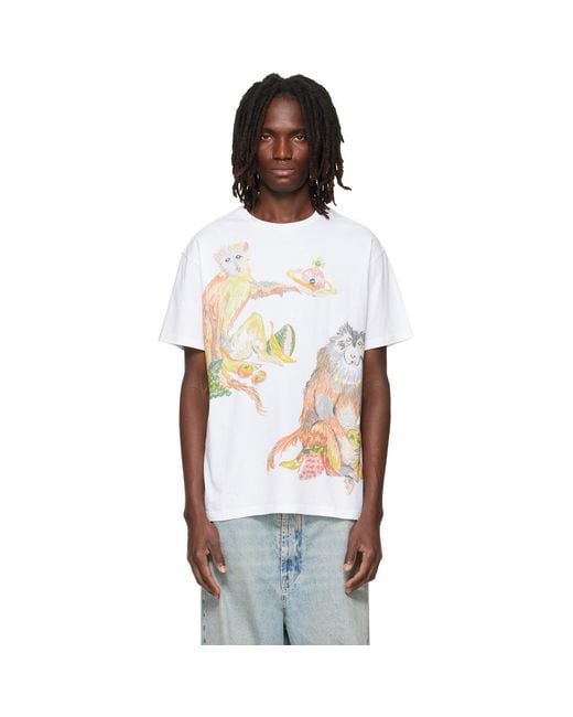 Vivienne Westwood White Monkeys Classic T-Shirt for men
