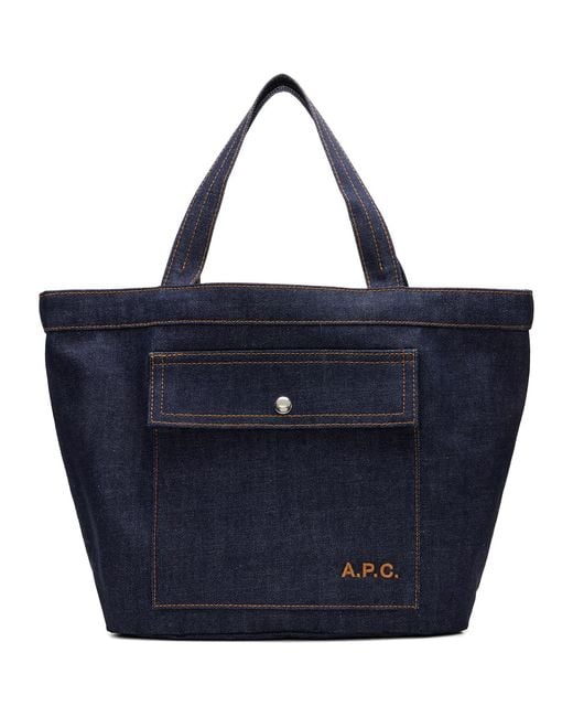 A.P.C. Blue Jade Tote for men