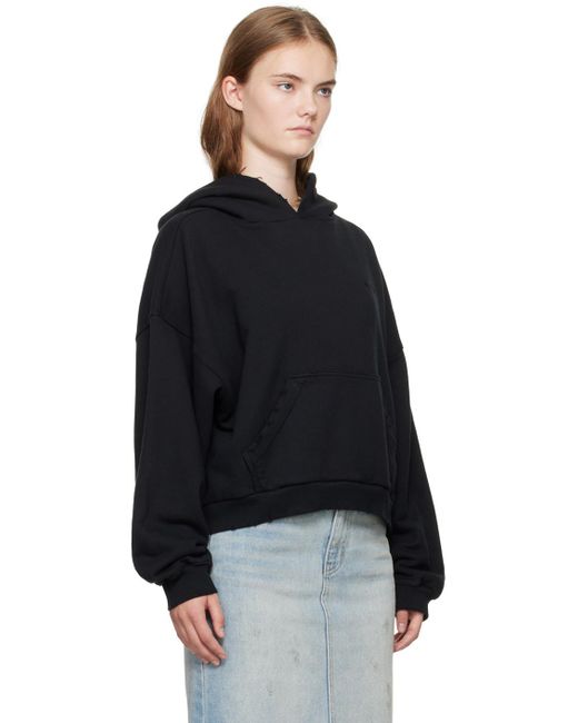 we11done Black Layered Hoodie