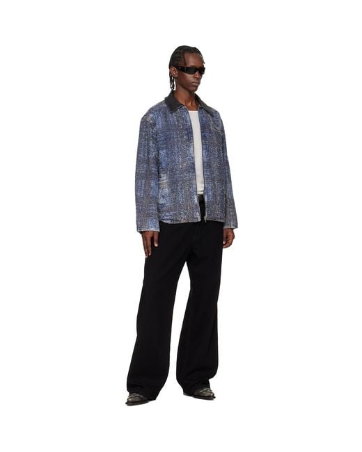 DIESEL Blue D-Ivar-S1 Denim Jacket for men