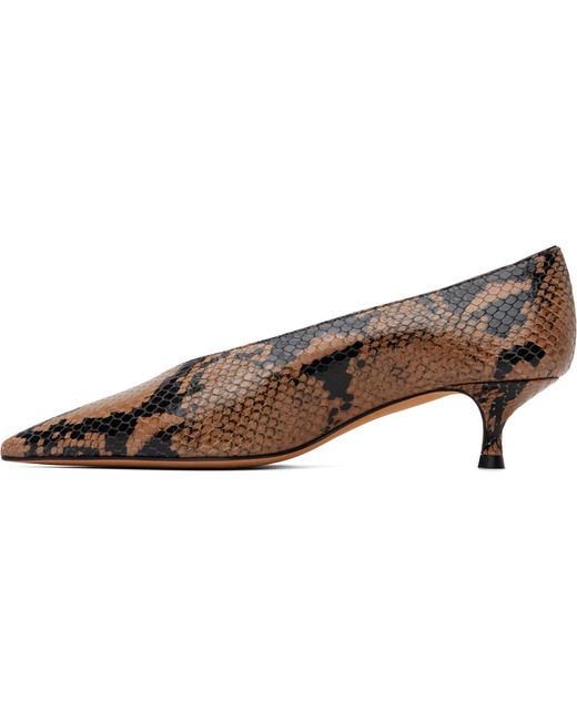 Le Monde Beryl Brown Babouche Kitten Heels