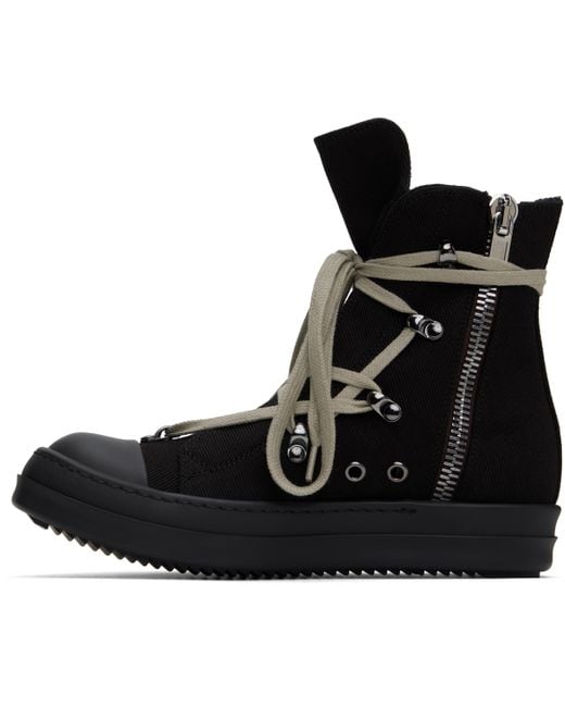 Rick Owens Black Hollywood Hexa Sneaks Sneakers