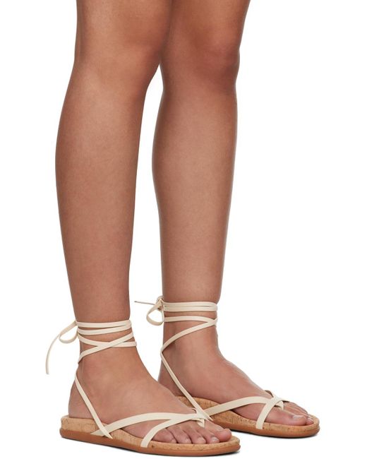 Ancient Greek Sandals オフホワイト Glykeria サンダル Brown