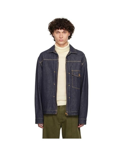 Moncler Genius Blue Mercedes-Benz By Nigo Nepit Denim Jacket for men