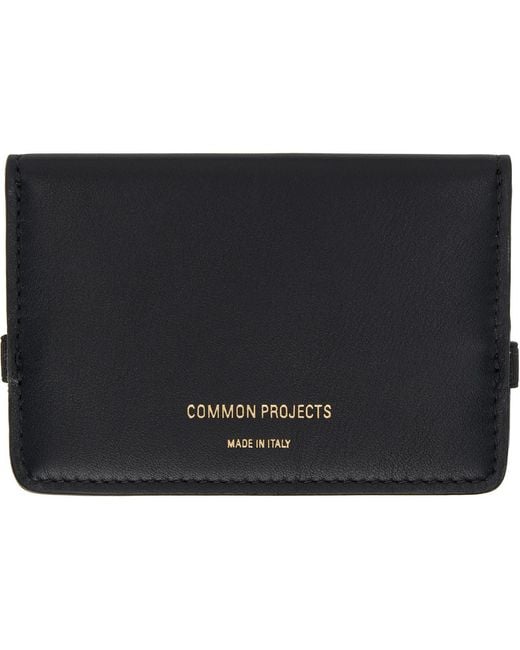 Common Projects Black Accordion Wallet for men