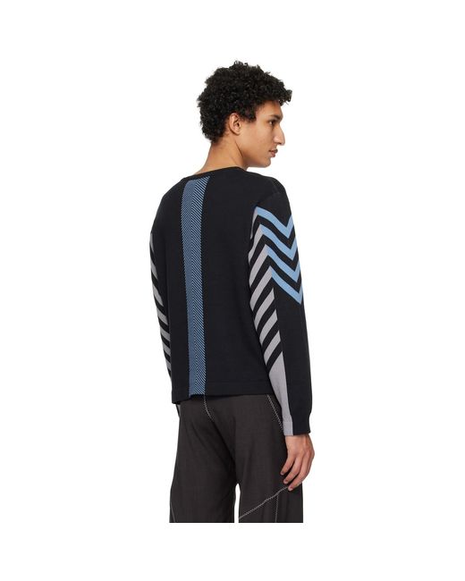Kiko Kostadinov Black Gizi Panelled Sweater for men