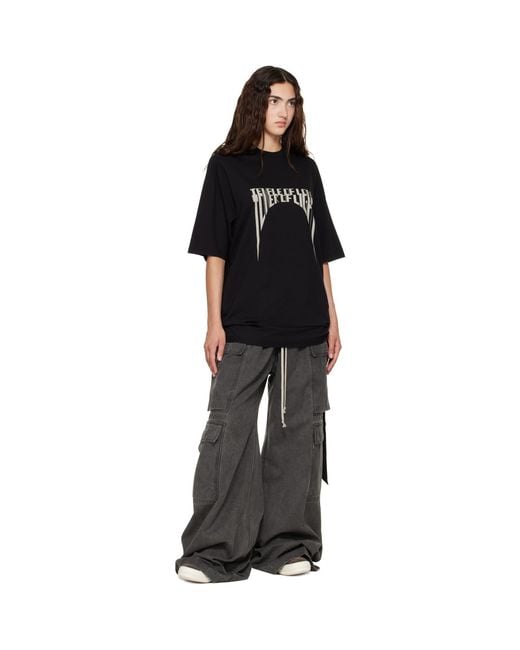 Rick Owens Gray Tower Double Cargo Jumbo Belas Pants