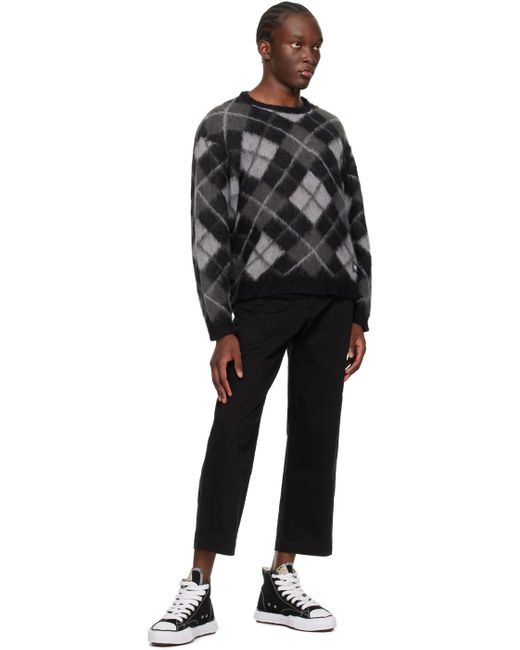Pull noir en tricot brossé Neighborhood pour homme en coloris Black