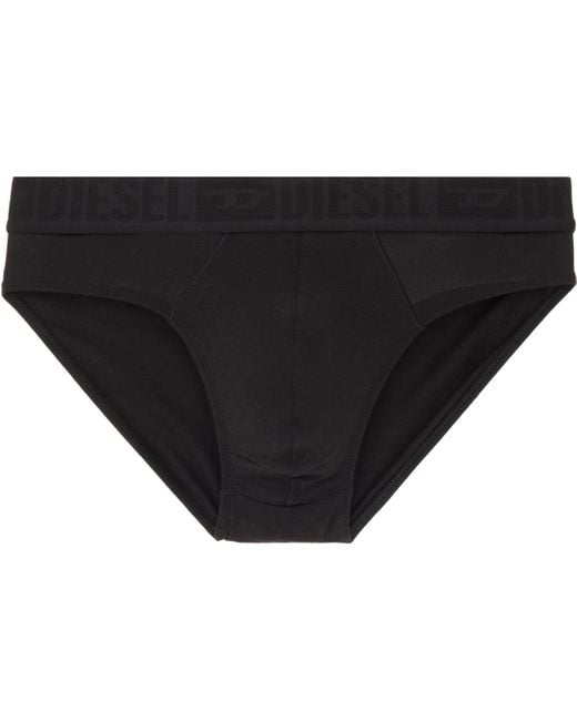 DIESEL Black Three-Pack Roy-D-Mono Briefs for men