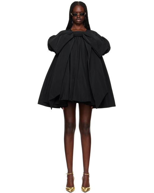 VAQUERA Black Bow Minidress
