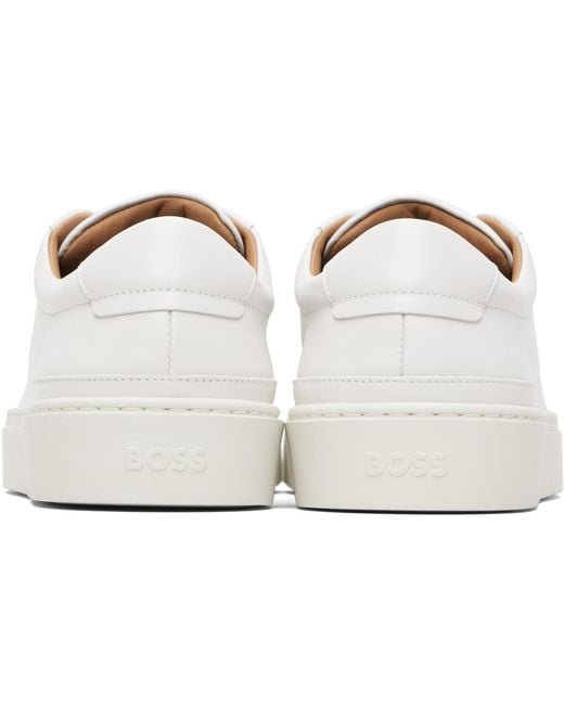 Boss Black Leather Gary Sneakers for men