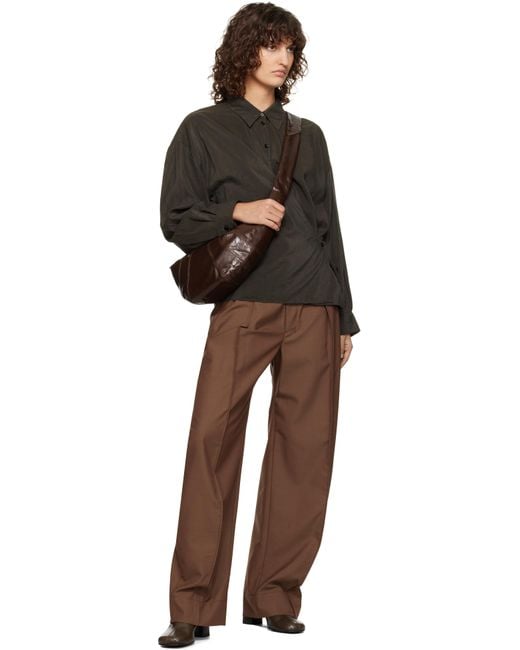Lemaire ブラウン ミディアム Croissant バッグ Black