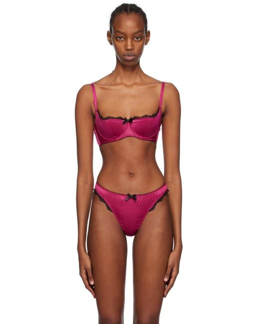 Agent Provocateur Red Pink Sloane Bra