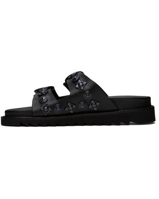 Toga Black Ssense Exclusive Sandals