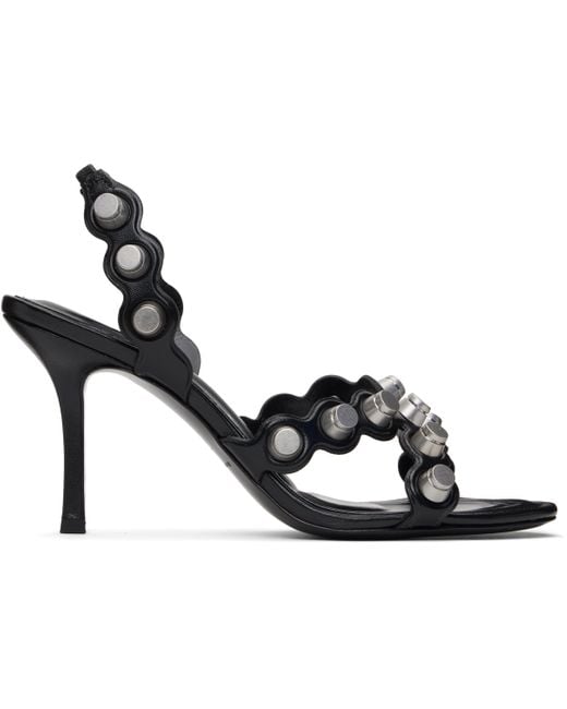Alexander Wang Black Riot 85 Heeled Sandals