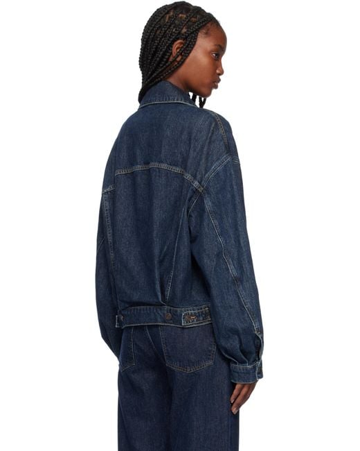 Agolde Blue Dalton Balloon Denim Jacket