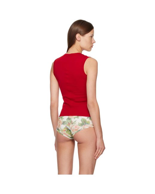Flore Flore Red Jill Tank Top