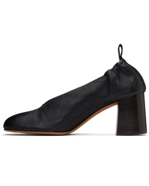 3.1 Phillip Lim Black Nadia Ruched Heels