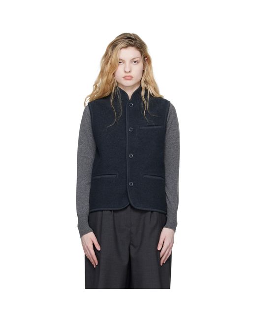 Rier Blue Boxy Walker Vest