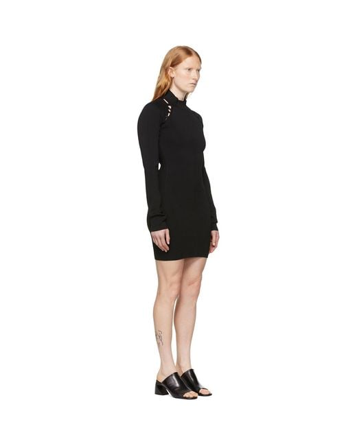 Nanushka Black Ilona Minidress