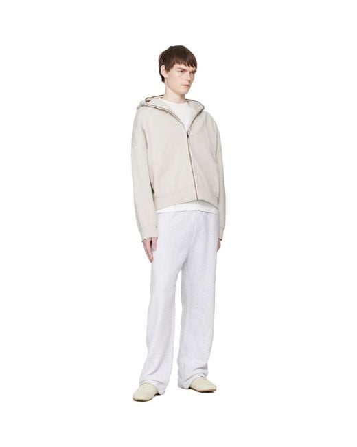 Entire studios White Off- Eternal Zip Hoodie for men