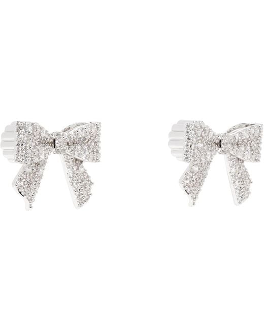 ShuShu/Tong Black Yvmin Edition Pave Bowknot Earrings