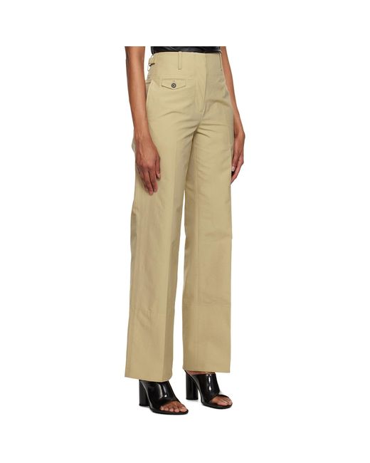 Helmut Lang Natural Beige Utility Trousers