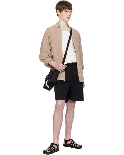 A.P.C. Black Trek Bum Bag for men