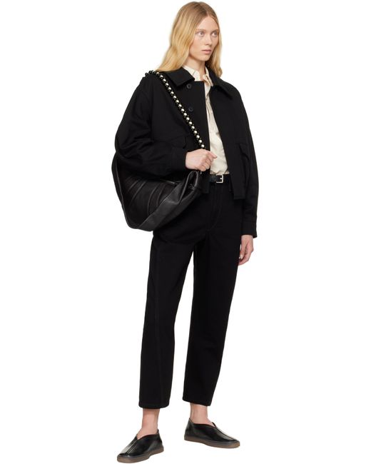 Lemaire ブラック Linoleum Piped スリッポン Black