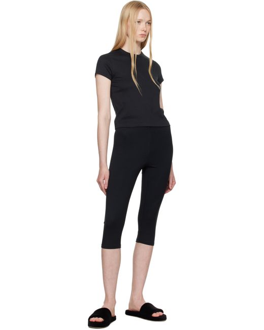Skims ブラック Relaxed Tees シュランケン Tシャツ Black