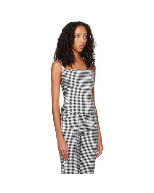 Miaou Ssense Work Capsule – Black & White Vallois Corset