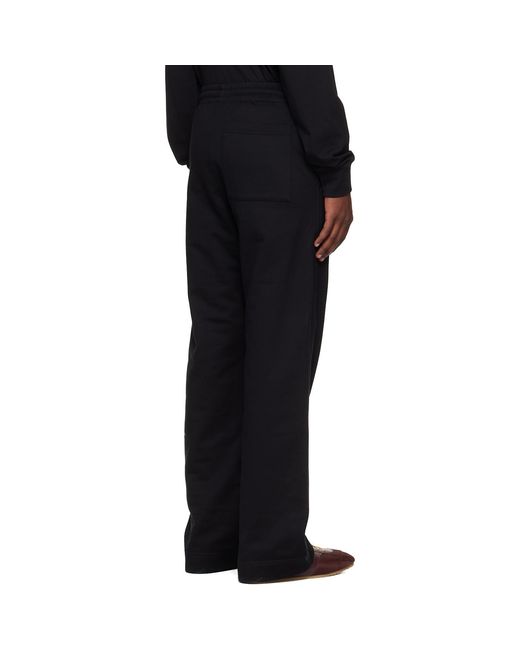 Dries Van Noten Black Drawstring Sweatpants for men