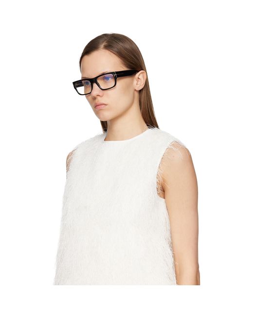 Tom Ford Black Rectangular Light Glasses