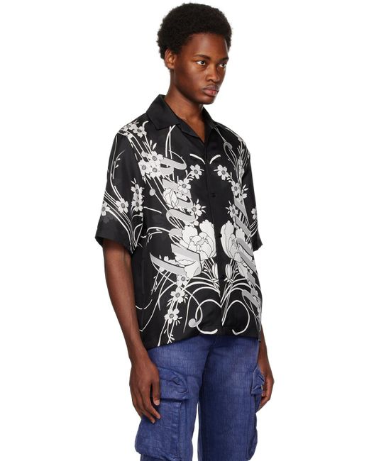 Bowling -Hemd mit Blumenmotiv Amiri pour homme en coloris Black