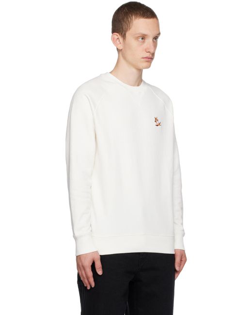 Maison Kitsuné Off-white Chillax Fox Sweatshirt for men