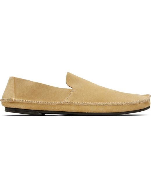 The Row Black Tyler Loafers