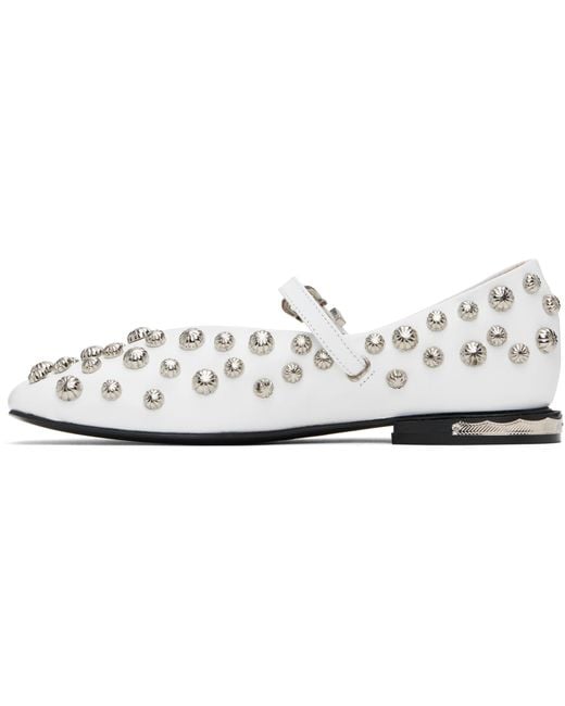 Toga Black Polido Ballerina Flats