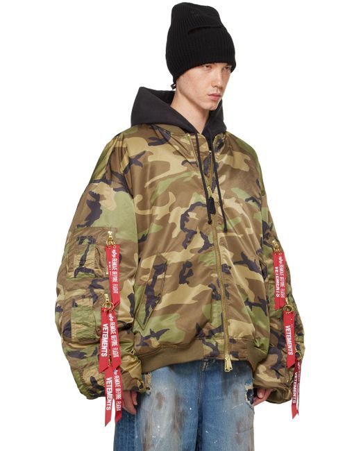 【送料関税無料】 Alpha Khaki Vetements Industries Reversible Cargo Edition ジャケット・アウター