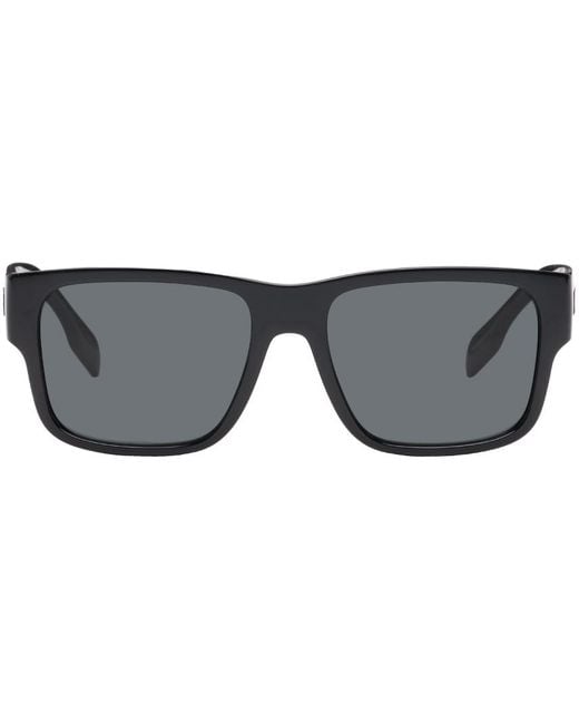 Burberry Black Rectangular Sunglasses for men