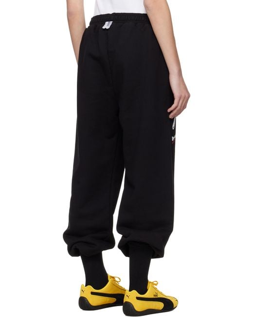 PROTOTYPES Black '07' Cropped Lounge Pants