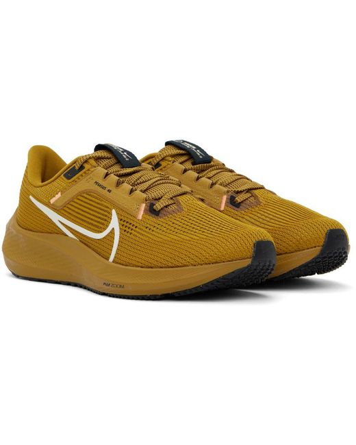 Nike Yellow Pegasus 40 Sneakers in Black for Men | Lyst