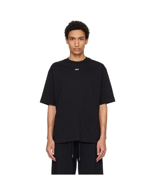 Off-White c/o Virgil Abloh Black Chain Arrow Skate T-Shirt for men