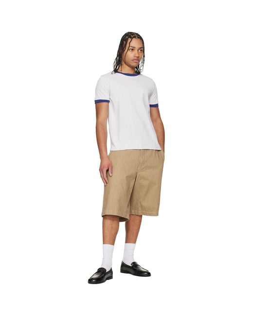 A.P.C. White Jules T-Shirt for men
