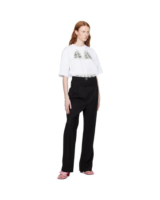 Pantalon noir à boxer intégré MSGM en coloris Black
