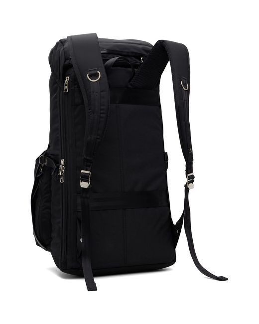 Master Piece Black Lightning Double Pocket Flap Backpack for men