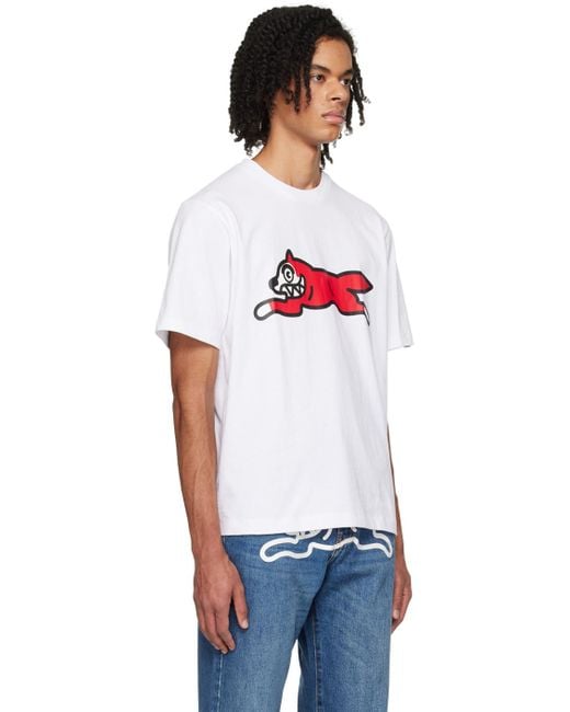 ICECREAM White Running Dog T-shirt for men